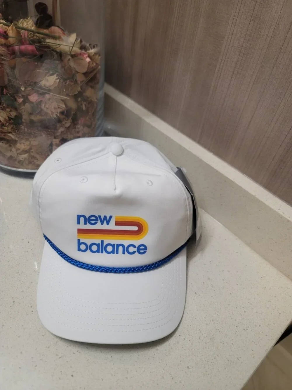 New Balance DNA Logo Grandpa Graphic Hat White One Size New
